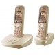 Telefon bezprzewodowy Panasonic KX-TG6412 beżowy