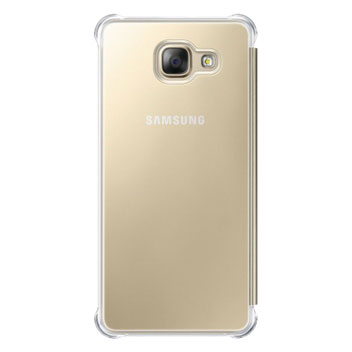 Official Samsung Galaxy A5 2016 Clear View Cover Case - Gold