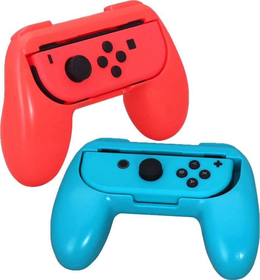 2x Uchwyt HandGrip Do Kontrolera Pad Joy Con Nintendo Switch Czerwony I