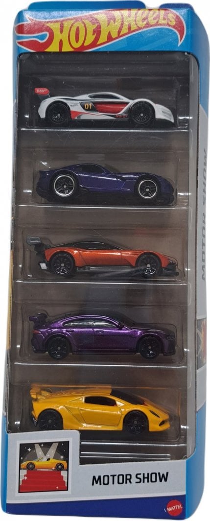 Hot Wheels HOT WHEELS SAMOCHODZIKI 5 PAK MOTOR SHOW HFV80 Morele Net