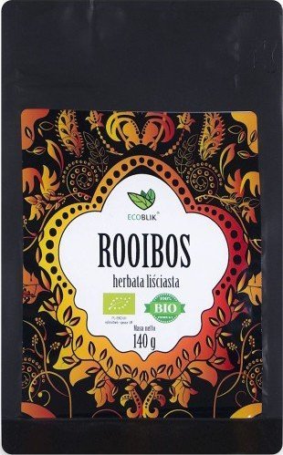 Ecoblik HERBATKA ROOIBOS LIŚCIASTA BIO 140 g ECOBLIK Morele net