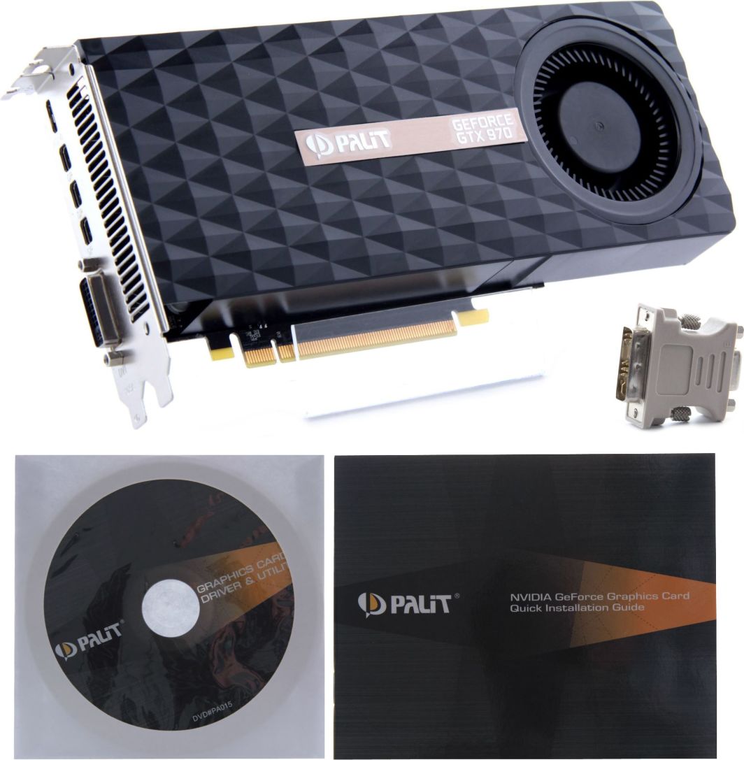 Palit GeForce GTX 970 4GB GDDR5 256 Bit DVI HDMI DP