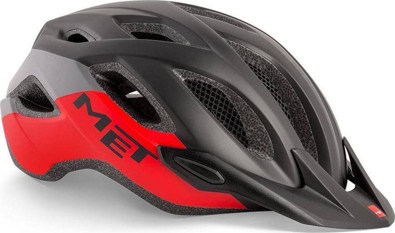 Met Kask Rowerowy Marki Met Crossover Czerwono Czarny Xl Cm