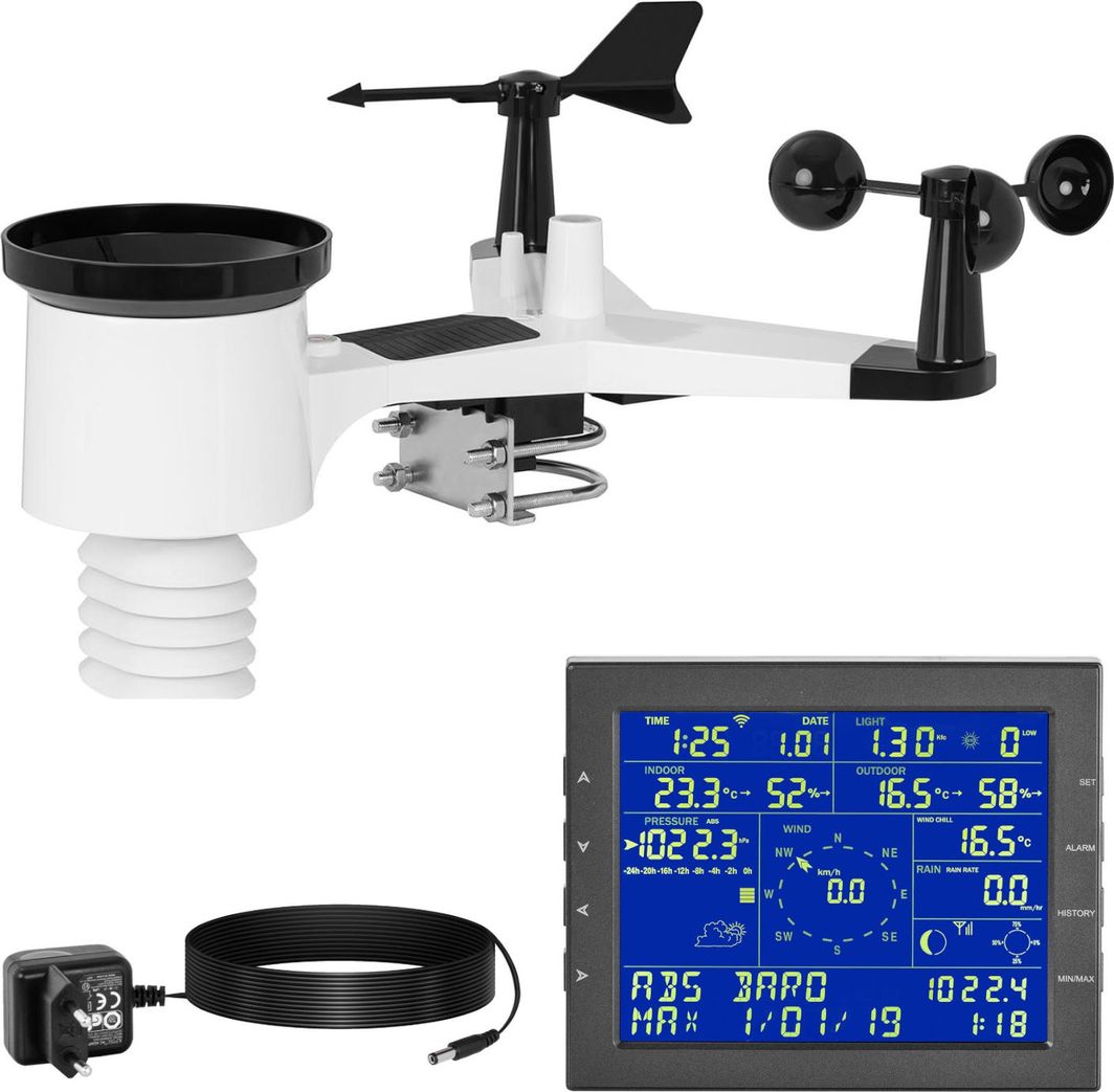 Steinberg Bezprzewodowa Stacja Meteorologiczna Pogodowa LCD WiFi 7w1