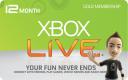  Microsoft  Xbox 360 : 12 miesięczny abonament Xbox Live Gold