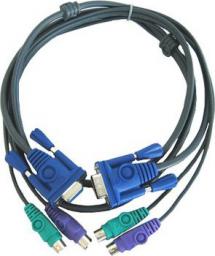 Kabel do KVM styl PS/2 + Dsub15 1.5 m (3396)