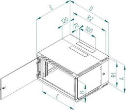 SZAFA 19" DELTA/B 12U/500 RBA-12-AD5