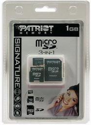 microSD/TransFlash 1GB + 2 adaptery