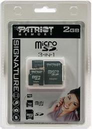 microSD/TransFlash 2GB + 2 adaptery
