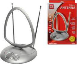 Antena pokojowa UHF / VHF TV / FM / DVB-T ze wzmacniaczem 36 dBi