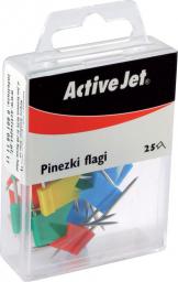 Pinezki flagi kolorowe opak.25szt