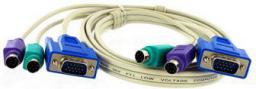 styl PS/2 + Dsub15 M/M 1.5 m 04432