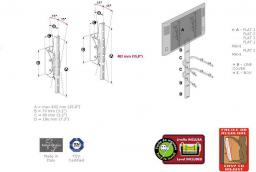 uchwyt PLZ 20/50" 70kg uchylny 15� FLAT2