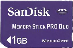 Memory Stick Pro Duo 1GB