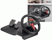 Vibration Feedback Steering Wheel GM-3400 + gra Flat Out 2