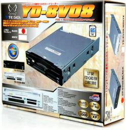 FDD 1.44 MB + Czytnik kart pami�ci - Czarny YD-8V08-BK