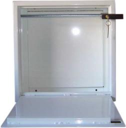 SZAFKA STALOWA PE�NA 400x400x180mm (k��dka) bia�a (ACT 4)