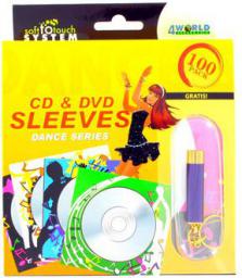 zdjecie Kolorowe koperty na p�yty CD/DVD z nadrukiem DANCE 100szt