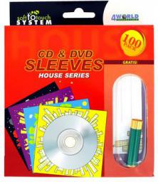 zdjecie Kolorowe koperty na p�yty CD/DVD z nadrukiem HOUSE 100szt