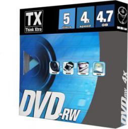 zdjecie DVD-RW    4.7GB 4x 5 box