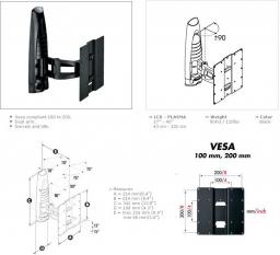 Uchwyt �cienny dla TV od 17 do 40"