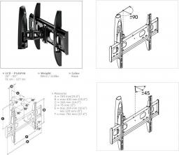 Uchwyt �cienny dla TV od 20 do 50"