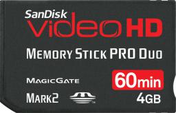 zdjecie Memory Stick Pro Duo VIDEO HD 4GB