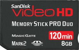 Memory Stick Pro Duo VIDEO HD 8GB