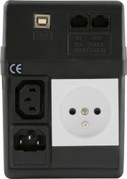 ET-124 CZARNY 600 USB/RJ/AVR/1*IEC