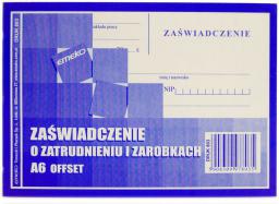zdjecie Za�wiadczenie o zatrudnieniu i zarobkach A6