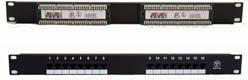 zdjecie panel 19"/1U UTP 16xRJ45 kat. 5e 568AB czarny (FA-652D-168-C5E BK)