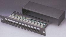 Full panel 10''/1U UTP, 12xRJ45, kat. 5e, czarny (FA-807-5D-128-C5E BK)