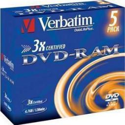 zdjecie DVD-RAM/5/Box 4.7GB 3x 43450
