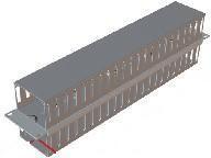 ORGANIZER KABLI 19" 2U TRITON (RAB-VP-X05) Dwustronny