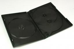 Na 4szt p�yt DVD 14mm czarny