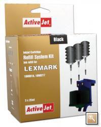zdjecie APL-K16 czarny, system uzupe�nie� do Lexmark 16/17 3x28ml + 1x28 ml p�yn do czyszczenia g�owicy + klip