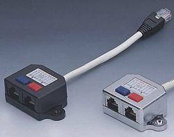 zdjecie Y-adapter 1xRJ45 (100BaseTX) na 2xRJ45 (10BaseT) (FA-679-100BT)