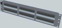 zdjecie panel 19" 48xRJ45, KATT, 568A/B, UTP, PowerCat 5e, 2U, grafitowy (PID-00059)