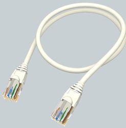 zdjecie kabel krosowy RJ45, 568B-P, UTP, PowerCat 5e, PVC, 0.5m, szary (PCD-00199-0E)