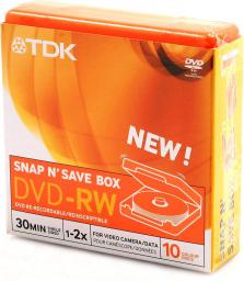 zdjecie DVD-RW/10/Cake 1.4GB 4x Snap n'Save Orange