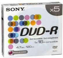 zdjecie DVD-R/5/Slim 4.7GB 16x Color