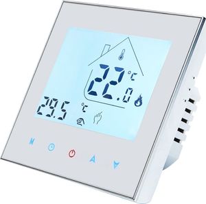 Acurel Dotykowy Termostat Wifi Regulator Sterownik Bia Y A Czujnik