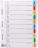 Przek�adki A4 z laminowanym indeksem 10 stron