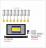 CL-1208MA 8 port LCD 17" + klawiatura +touchpad PS/2 19"