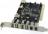 Combo 8 port�w (4+1) USB 2.0 + (2+1) FireWire /1394 na PCI