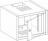 szafa wisz�ca 4,5U drzwi szklane 10'' g�. 300mm grafit (LE4P5S10G)