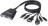 switch 2-porty, zintegrowane kable F1DK102Pea