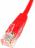 PATCHCABLE CAT.5 0.5m UTP czerwony