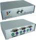 4World  2 portowy prze�acznik KVM manualny PS/2 D-Sub15 (3395) KVM