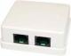 Full Enterprise  Krone Block gniazdo natynkowe 2xRJ45, kat. 5e, UTP, bia�e  (snap in) (FA-870AK-88-C5E RAL9010) 